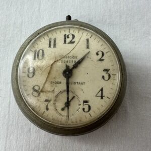 Vintage Westclox Scotty Pocket Watch – Shock Resistant – For Parts/Repair